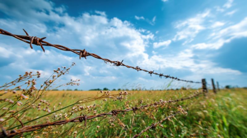 Barb Wire Fencing Repair
