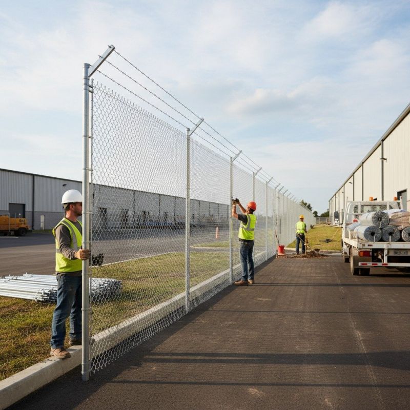 Industrial Fence Installation